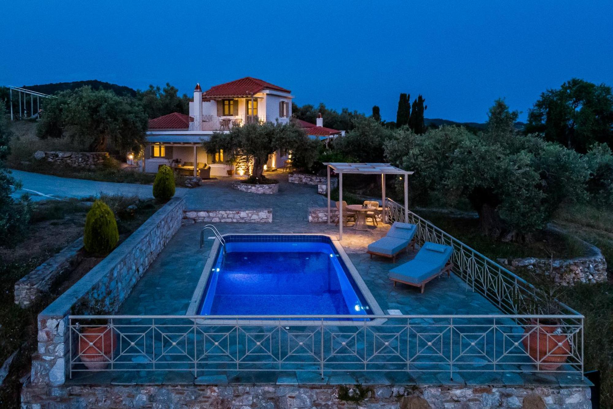Villa Nektaria Alikias Bagian luar foto
