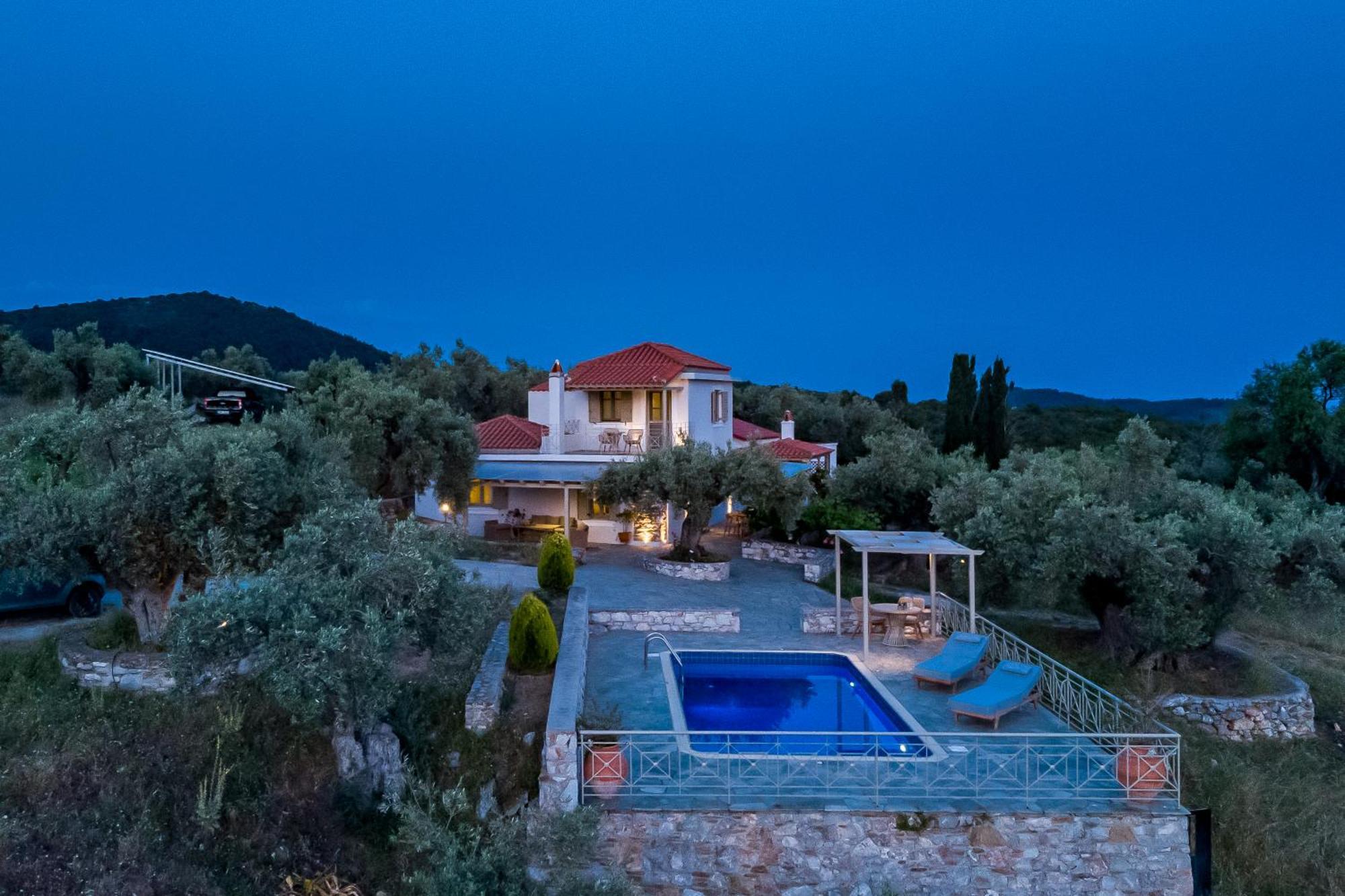 Villa Nektaria Alikias Bagian luar foto