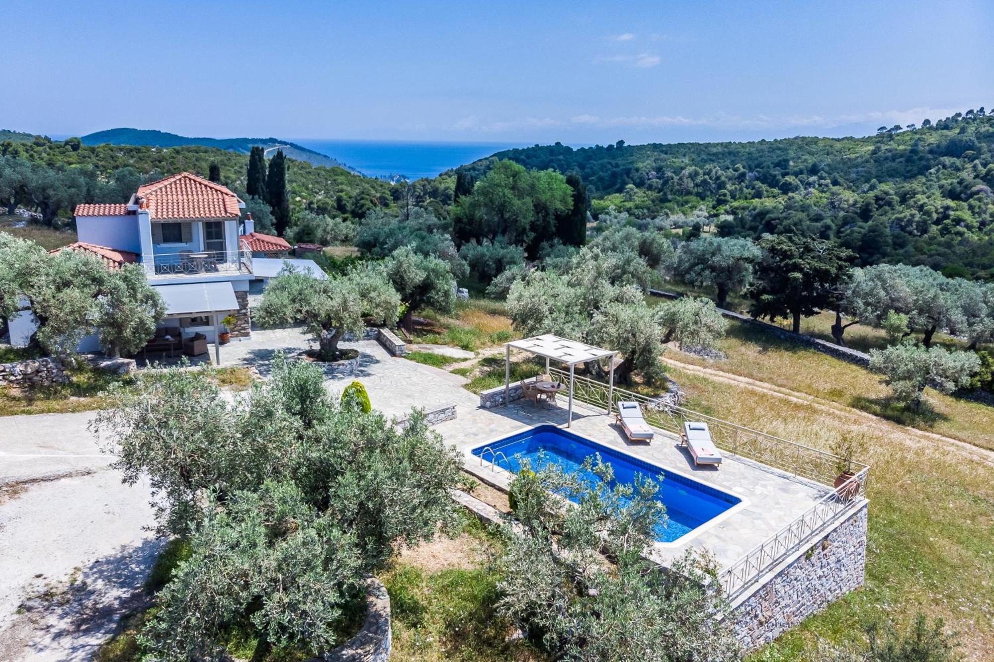 Villa Nektaria Alikias Bagian luar foto