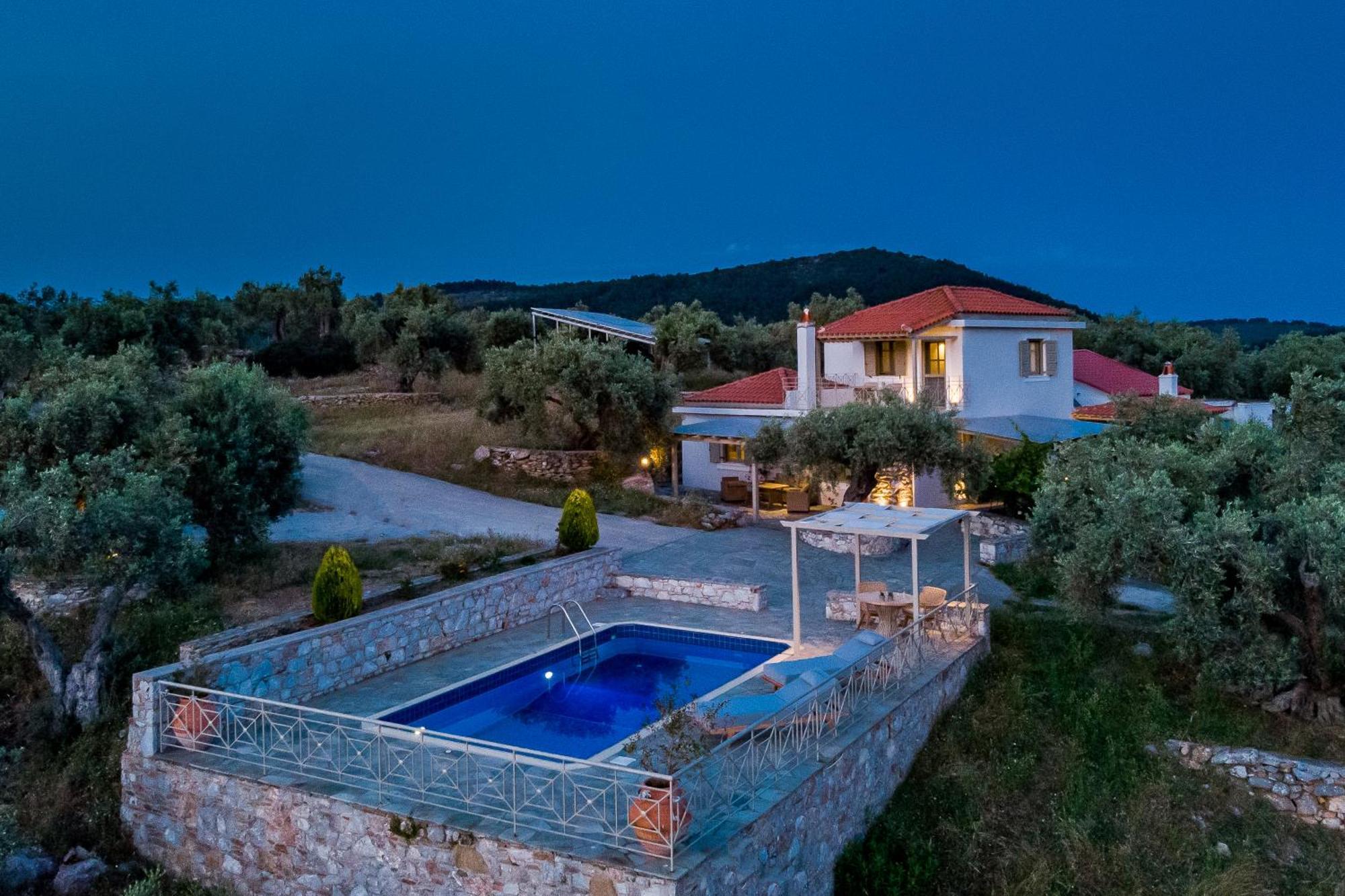 Villa Nektaria Alikias Bagian luar foto