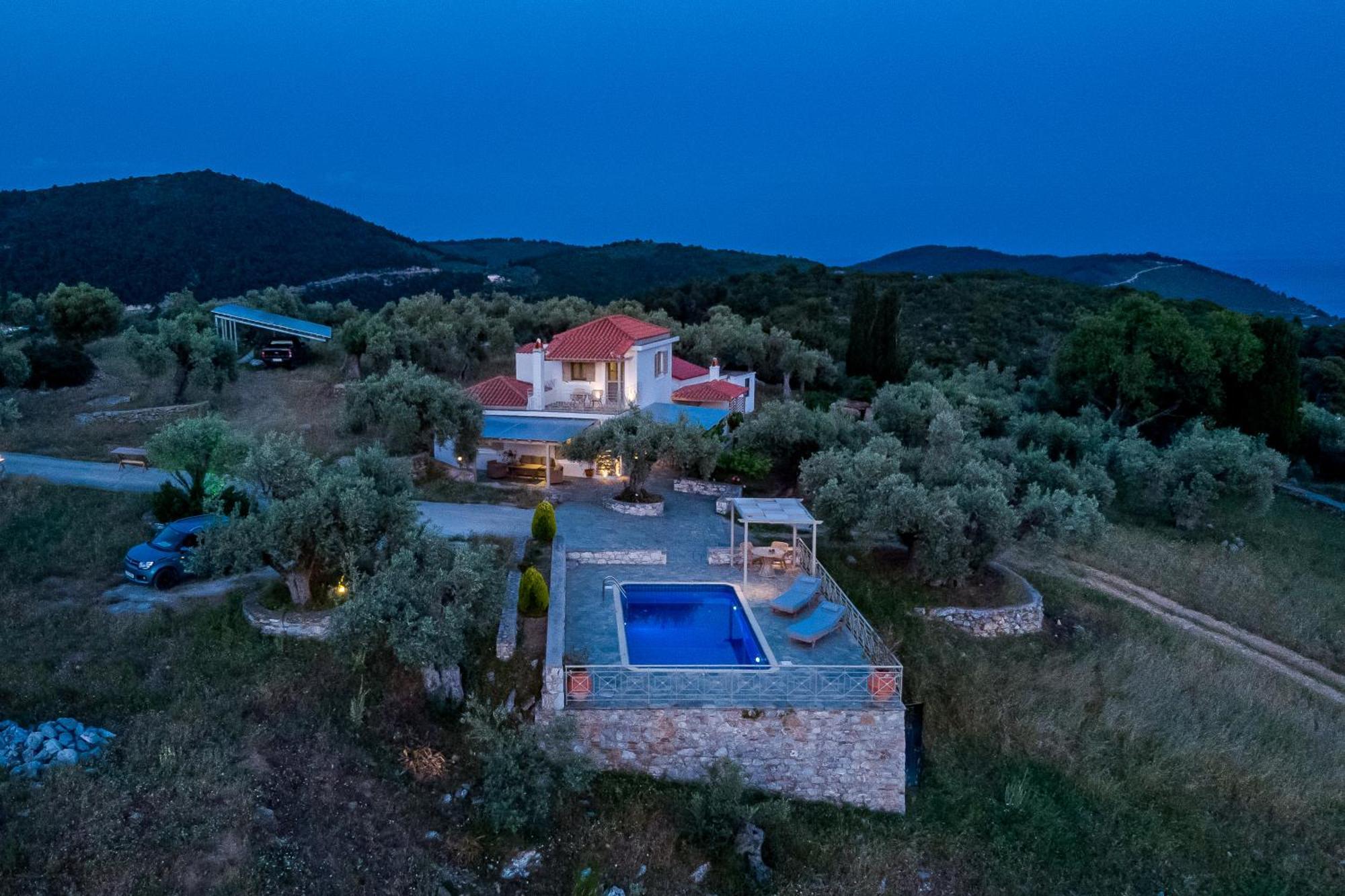 Villa Nektaria Alikias Bagian luar foto
