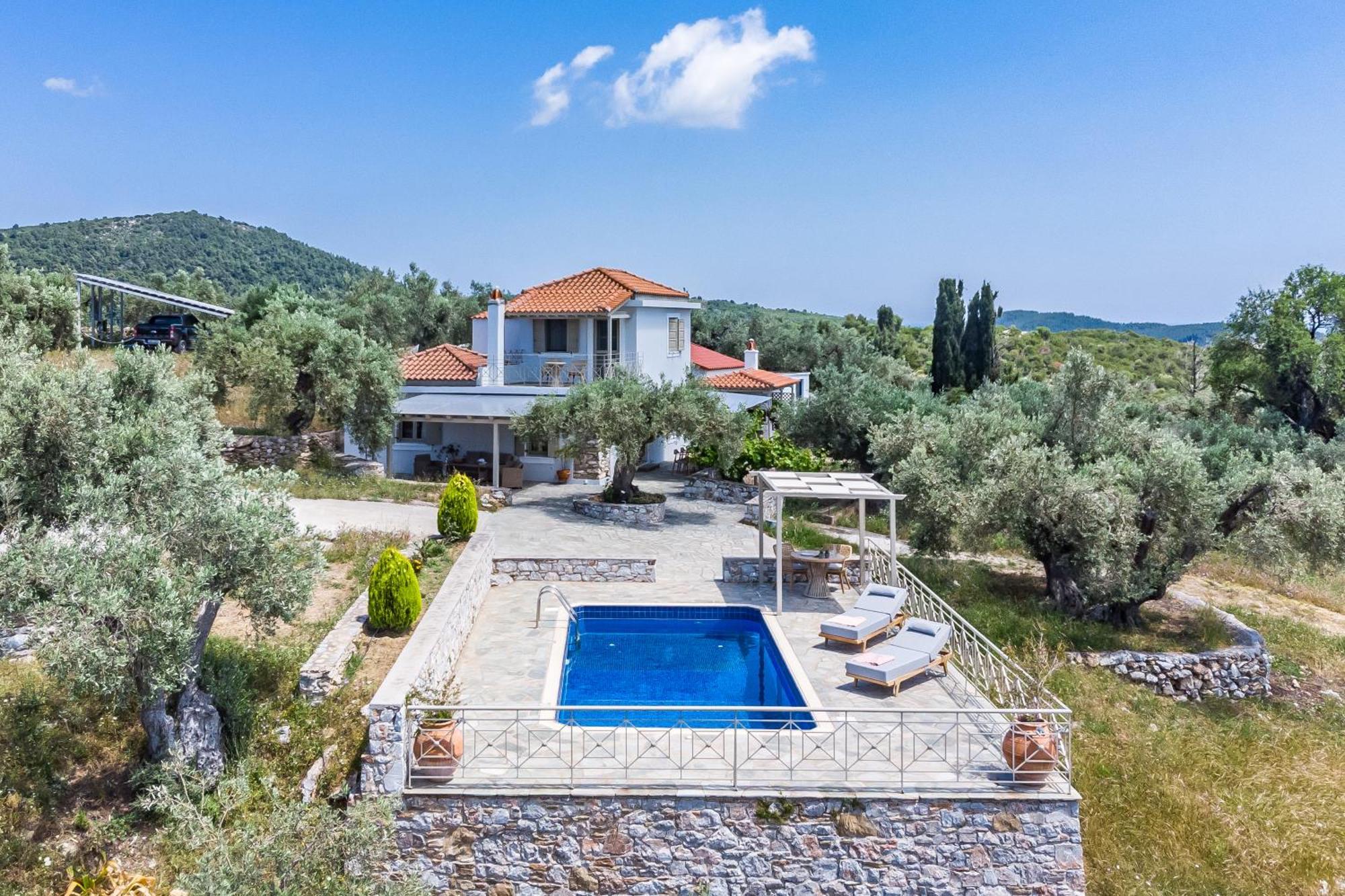 Villa Nektaria Alikias Bagian luar foto