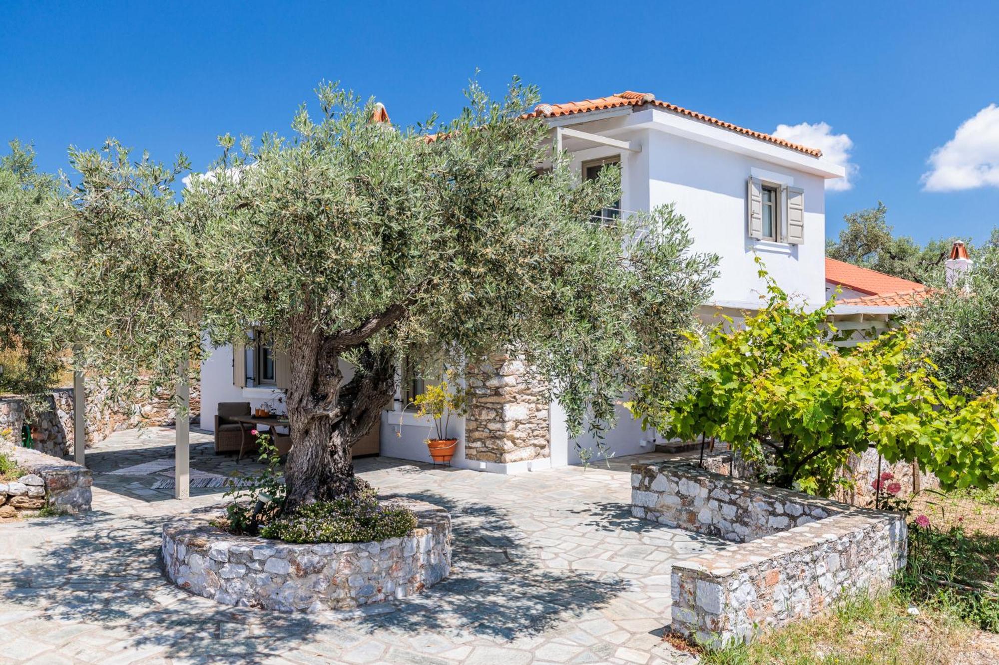 Villa Nektaria Alikias Bagian luar foto