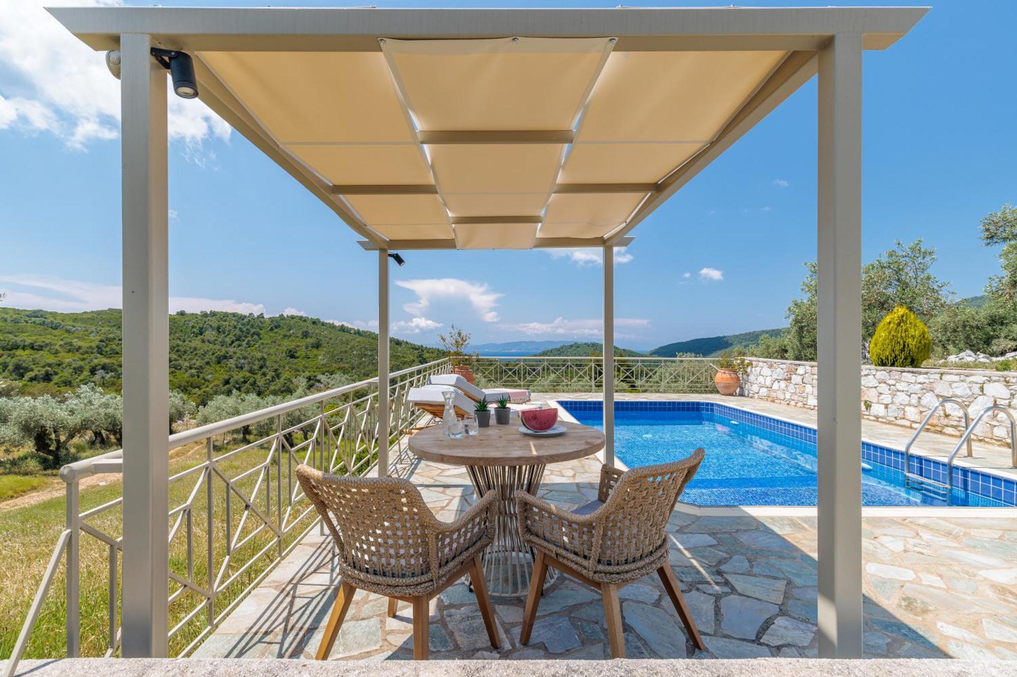 Villa Nektaria Alikias Bagian luar foto