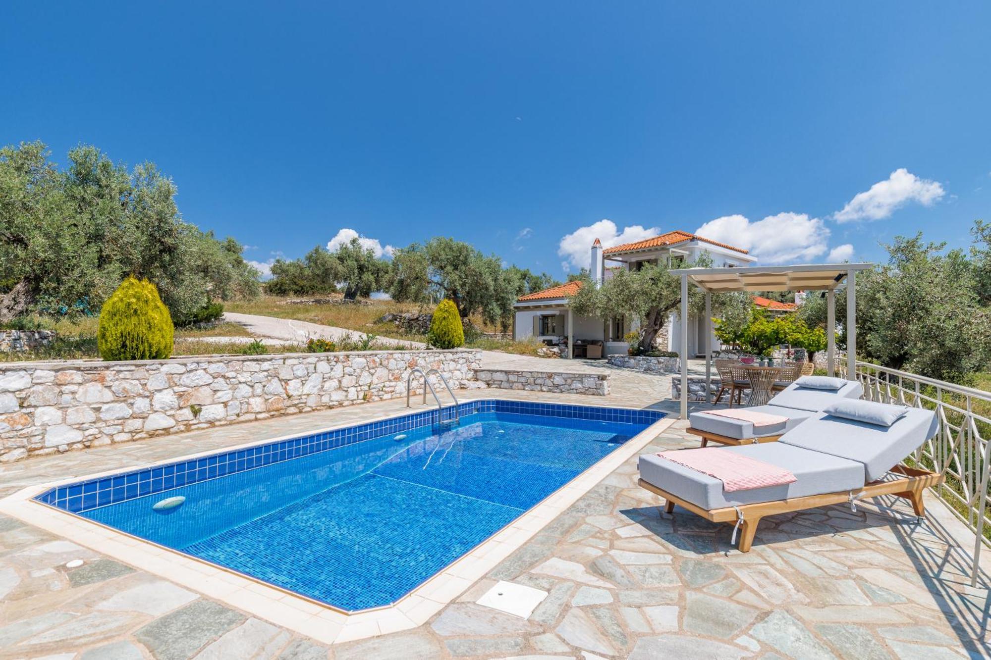 Villa Nektaria Alikias Bagian luar foto