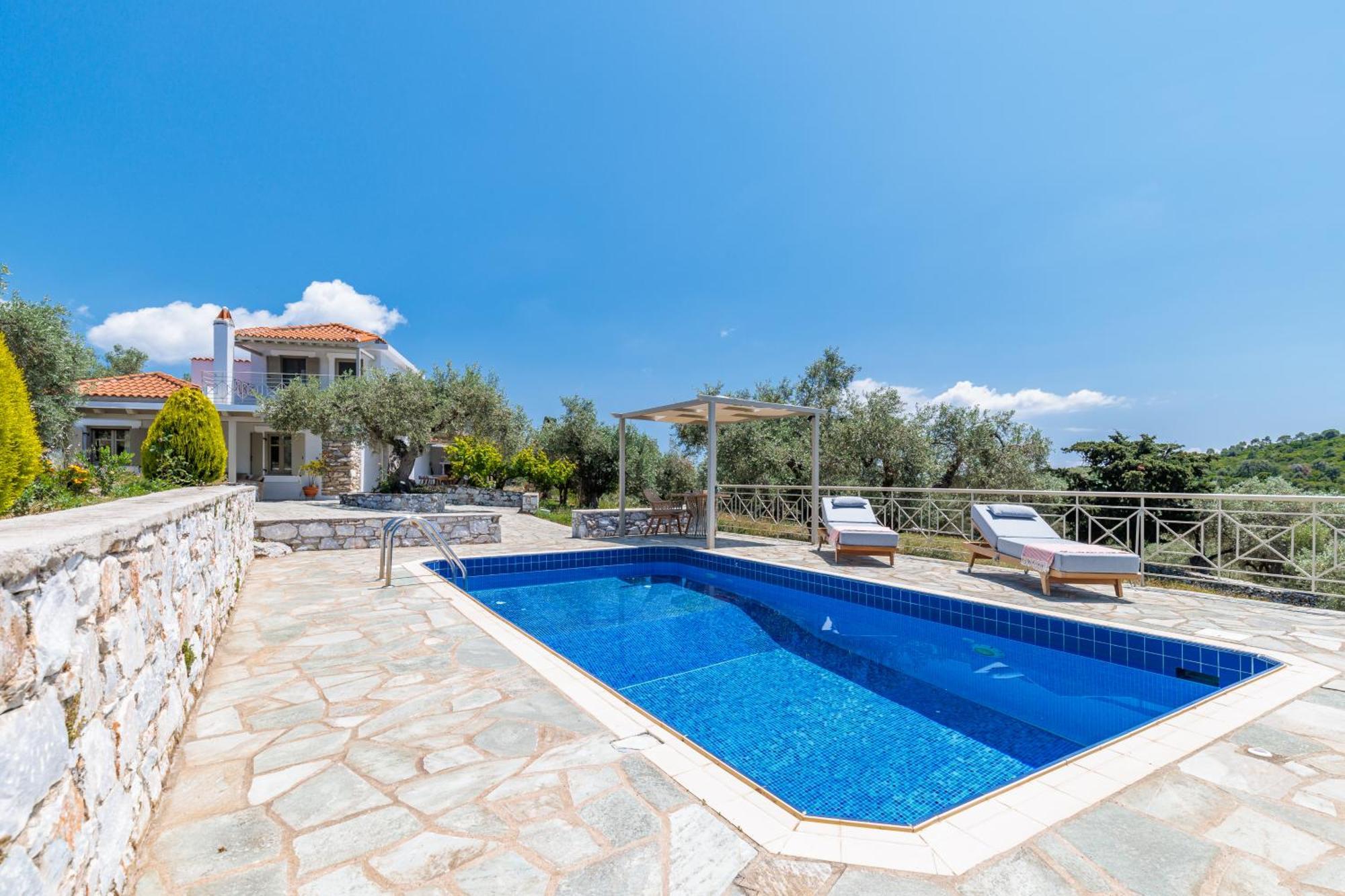 Villa Nektaria Alikias Bagian luar foto