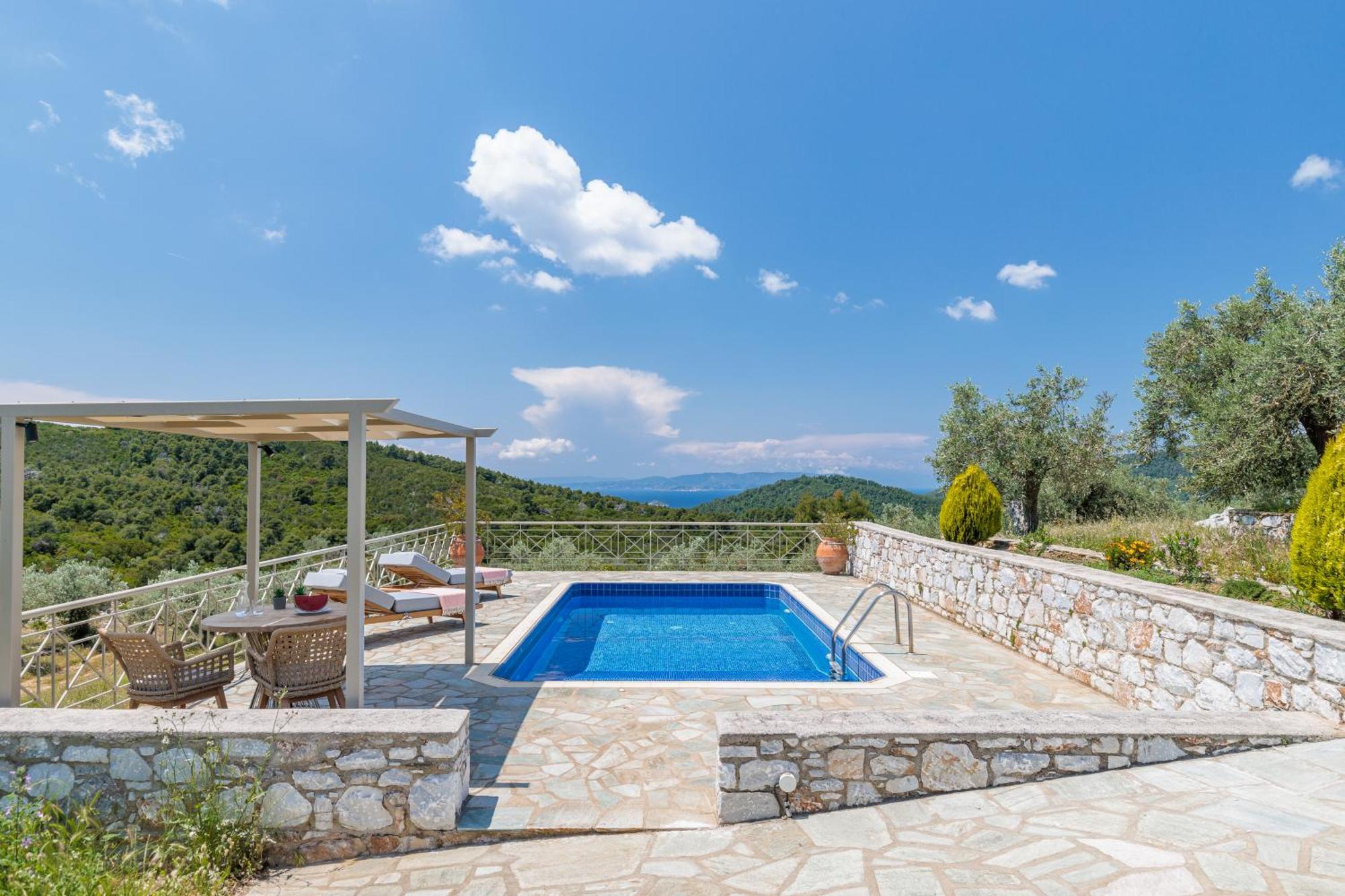 Villa Nektaria Alikias Bagian luar foto