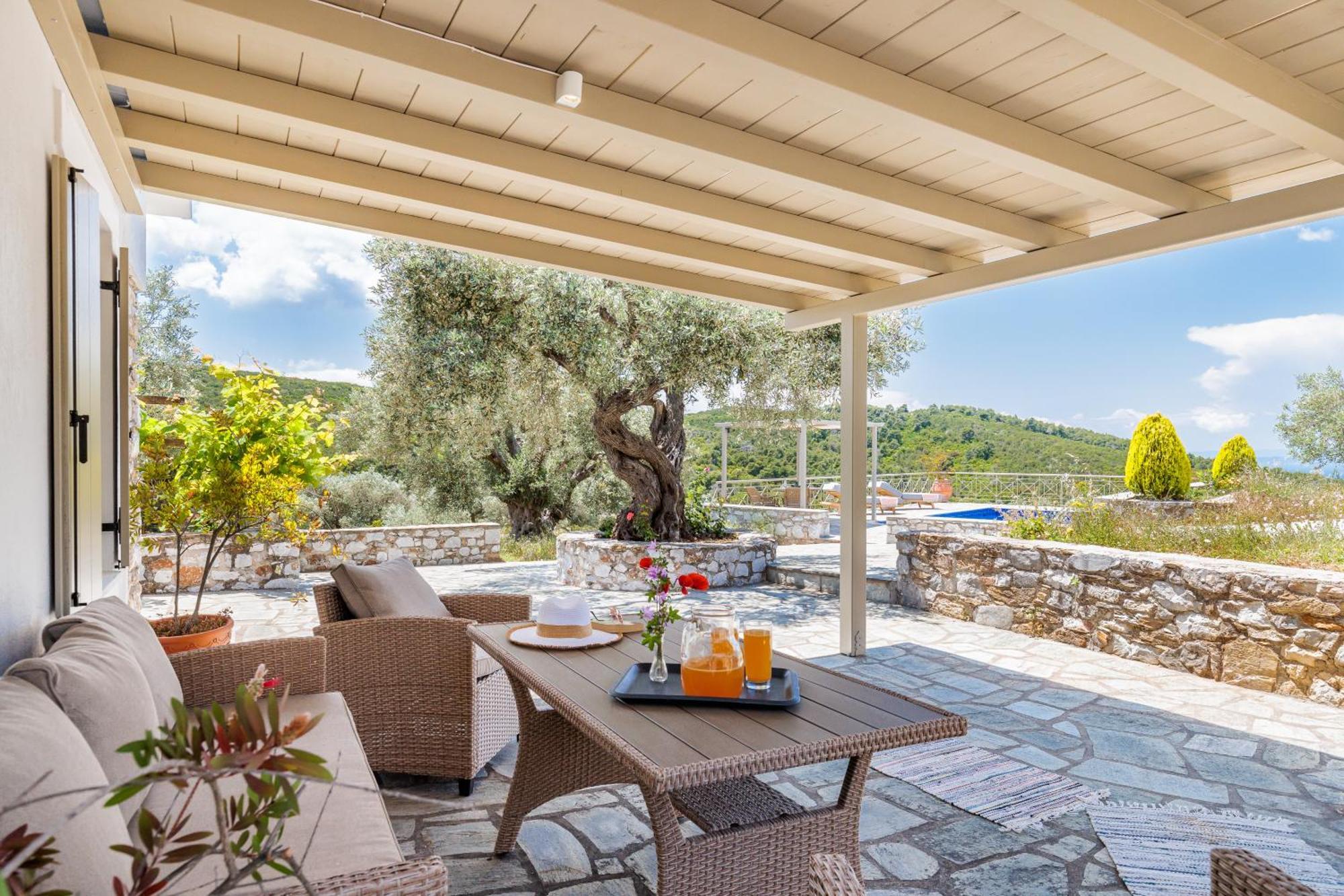 Villa Nektaria Alikias Bagian luar foto