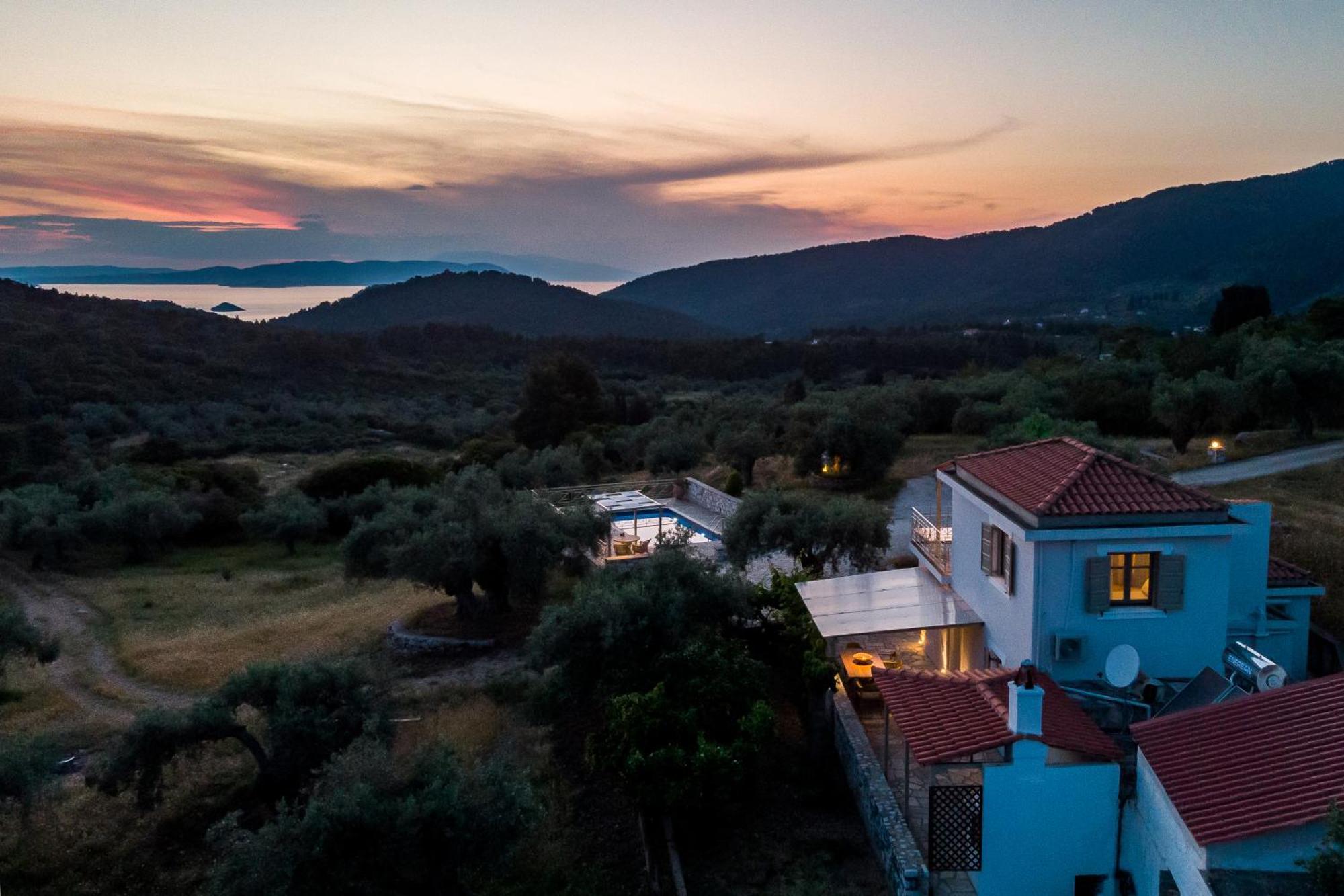 Villa Nektaria Alikias Bagian luar foto